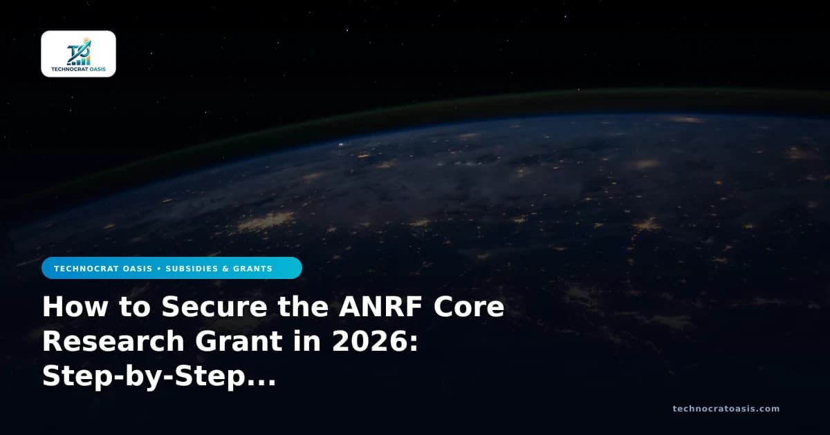 How to Secure the ANRF Core Research Grant in 2026: Step-by-Step Roadmap