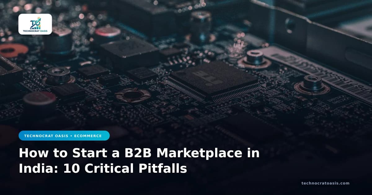 How to Start a B2B Marketplace in India: 10 Critical Pitfalls