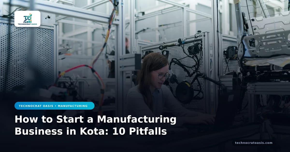 How to Start a Manufacturing Business in Kota: 10 Pitfalls