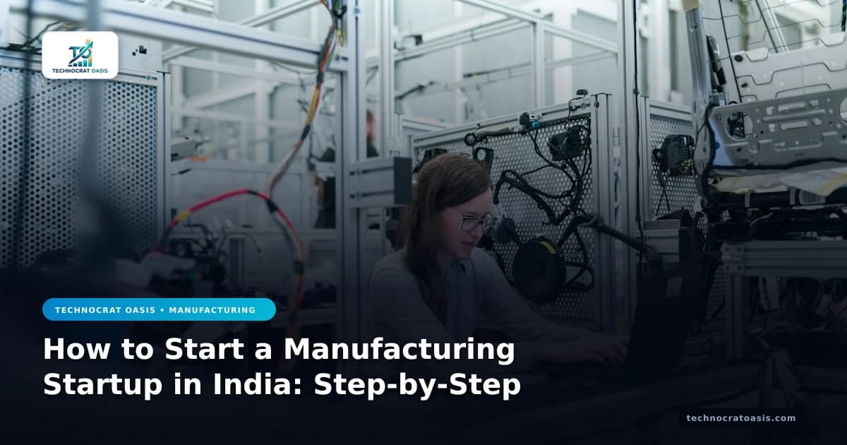 How to Start a Manufacturing Startup in India: Step-by-Step
