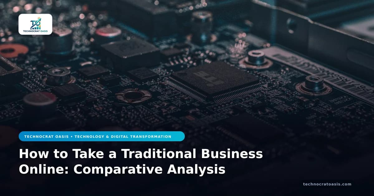 How to Take a Traditional Business Online: Comparative Analysis