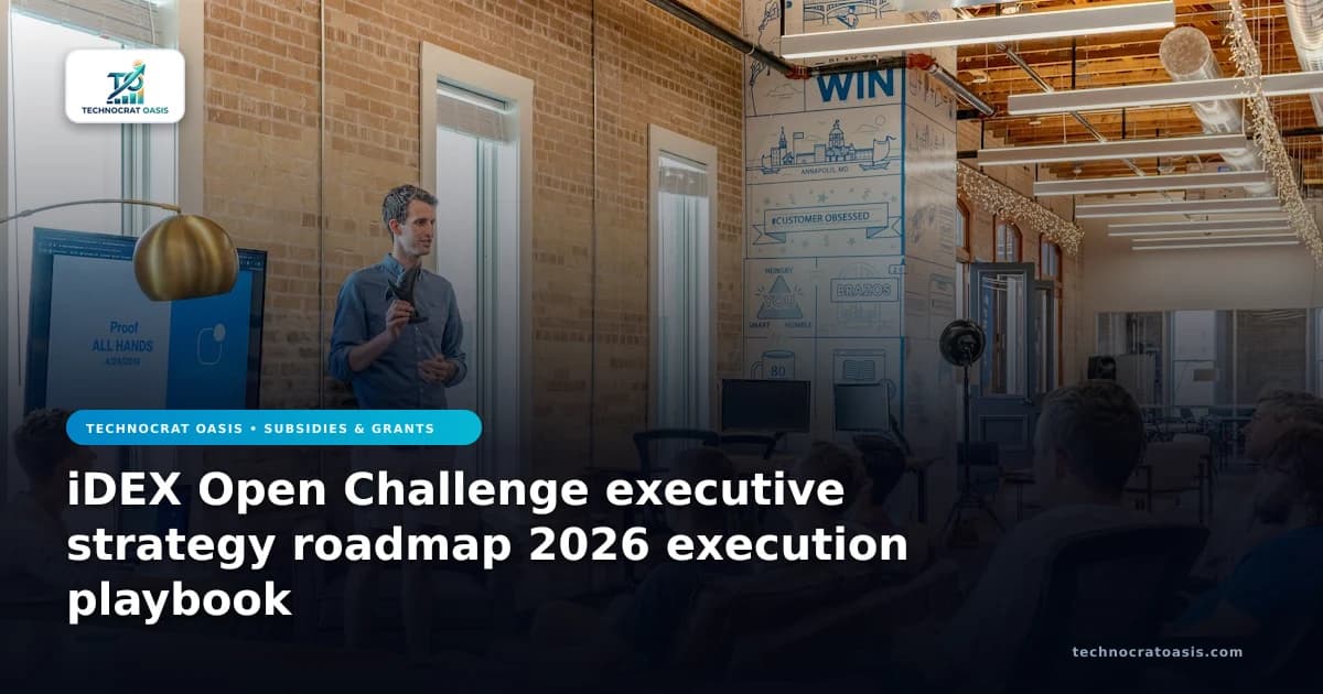 iDEX Open Challenge executive strategy roadmap 2026 execution playbook