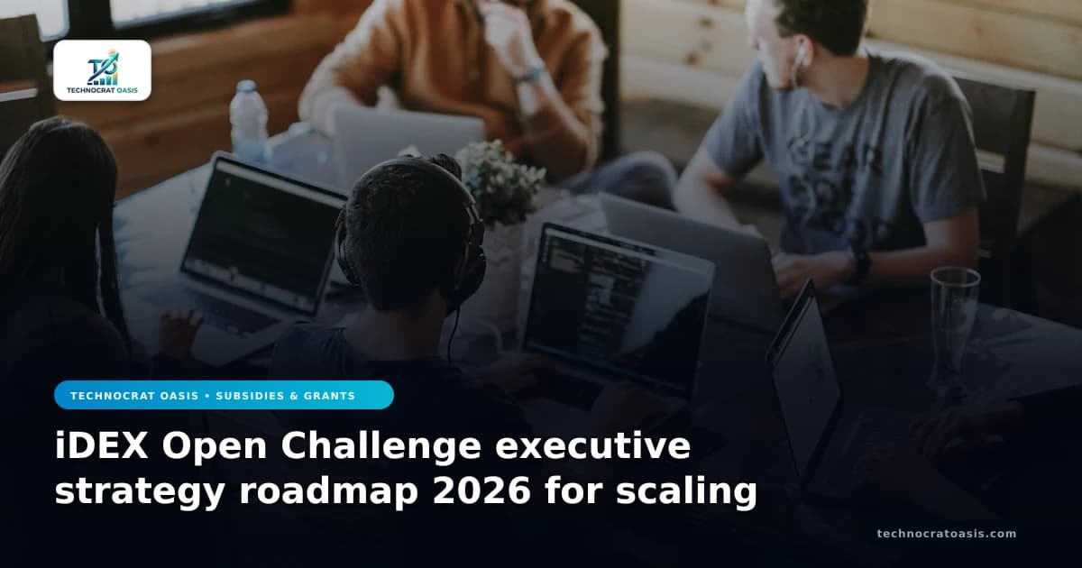 iDEX Open Challenge executive strategy roadmap 2026 for scaling