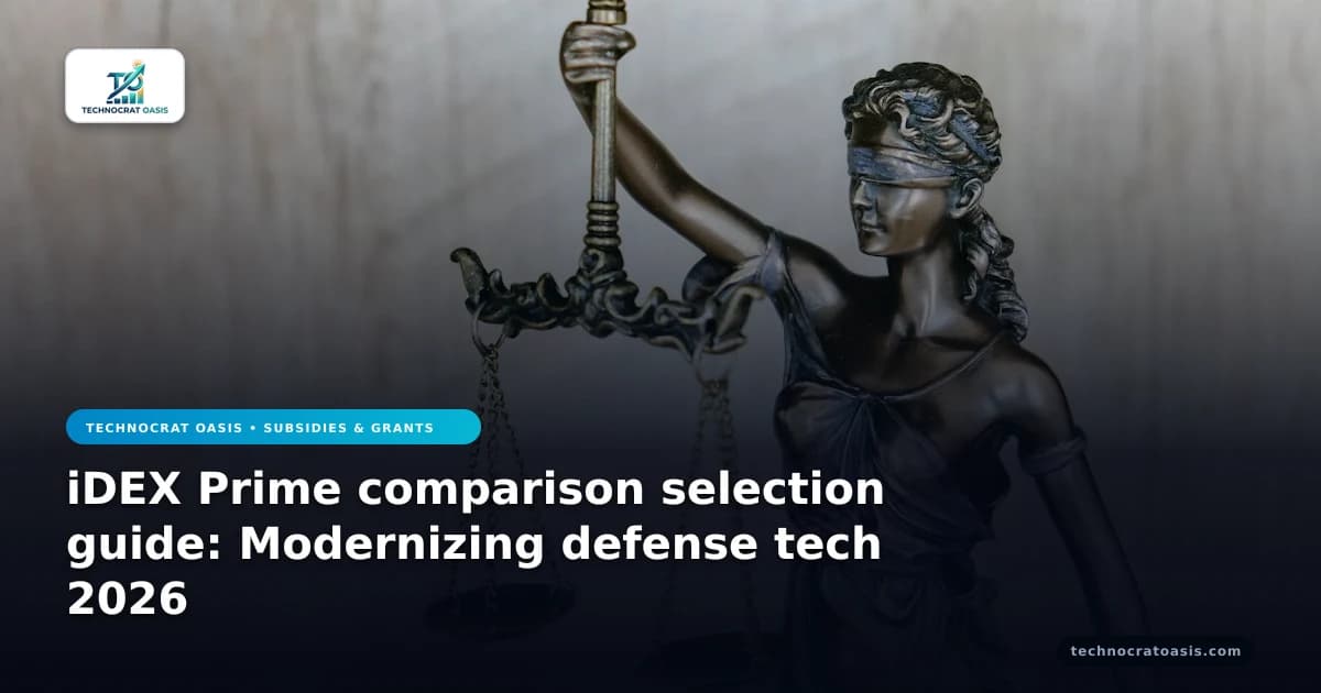 iDEX Prime comparison selection guide: Modernizing defense tech 2026