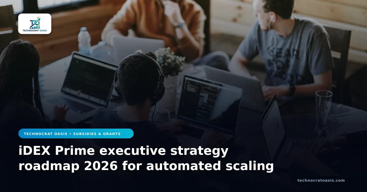iDEX Prime executive strategy roadmap 2026 for automated scaling