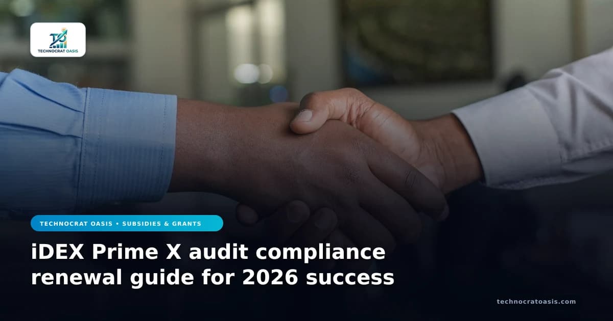 iDEX Prime X audit compliance renewal guide for 2026 success