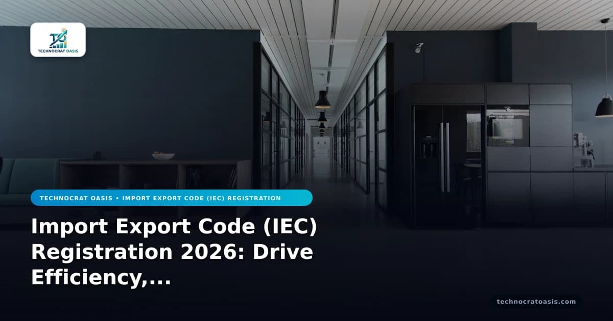 Import Export Code (IEC) Registration 2026: Drive Efficiency, Scale
