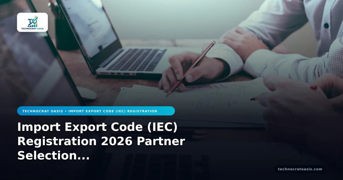 Import Export Code (IEC) Registration 2026 Partner Selection Vetting Guide