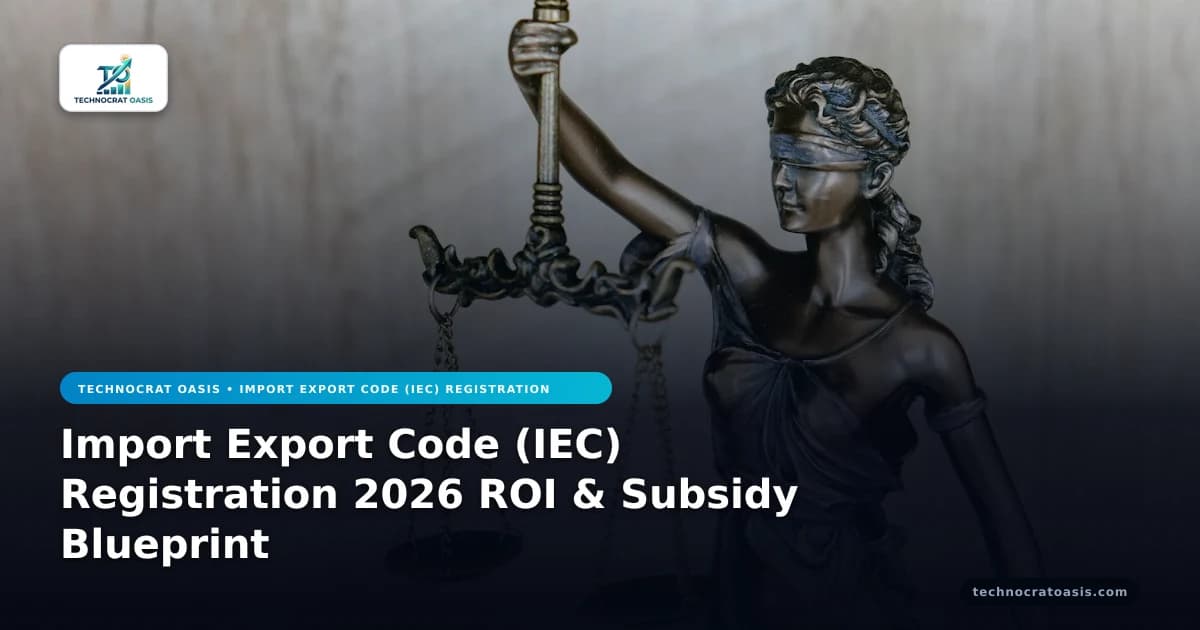 Import Export Code (IEC) Registration 2026 ROI & Subsidy Blueprint