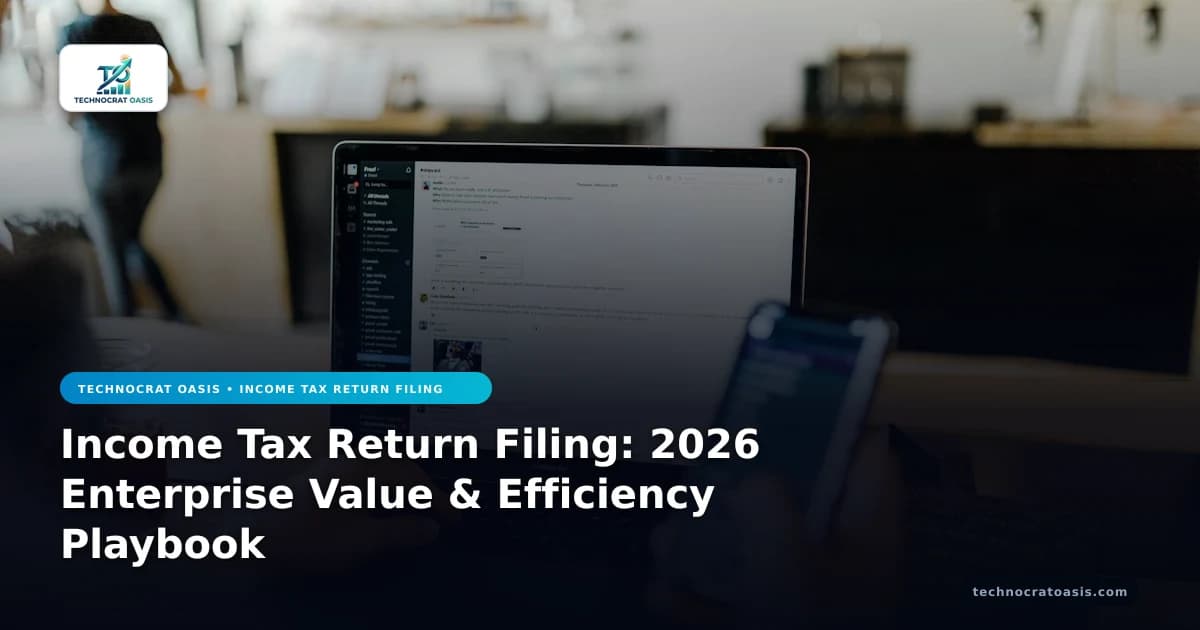 Income Tax Return Filing: 2026 Enterprise Value & Efficiency Playbook