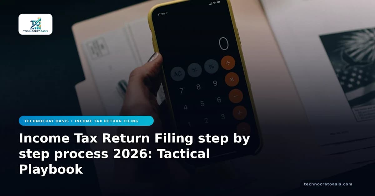 Income Tax Return Filing step by step process 2026: Tactical Playbook