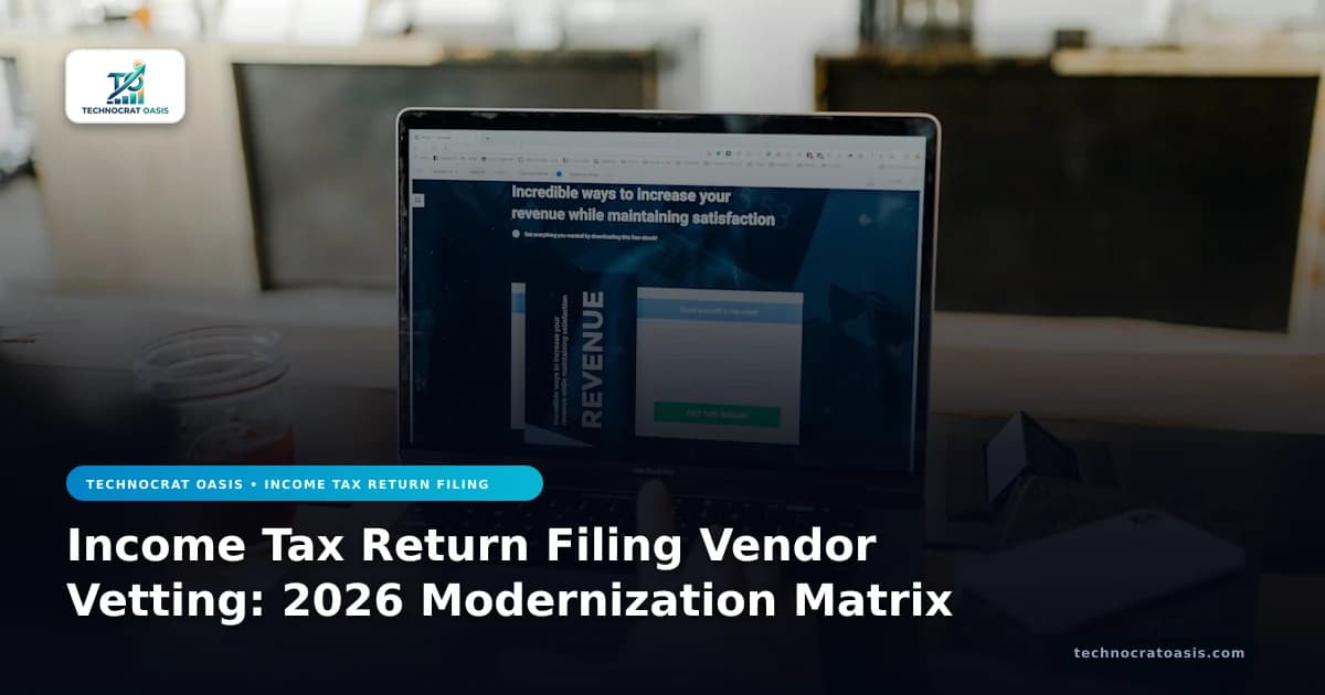 Income Tax Return Filing Vendor Vetting: 2026 Modernization Matrix