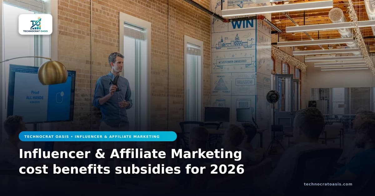 Influencer & Affiliate Marketing cost benefits subsidies for 2026