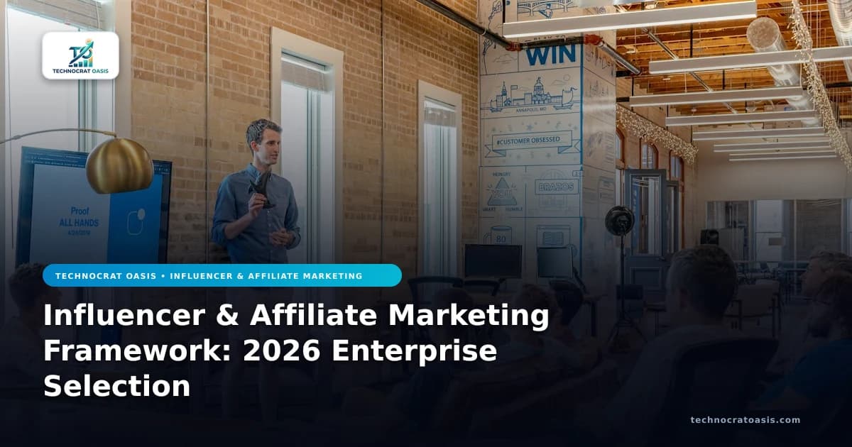 Influencer & Affiliate Marketing Framework: 2026 Enterprise Selection