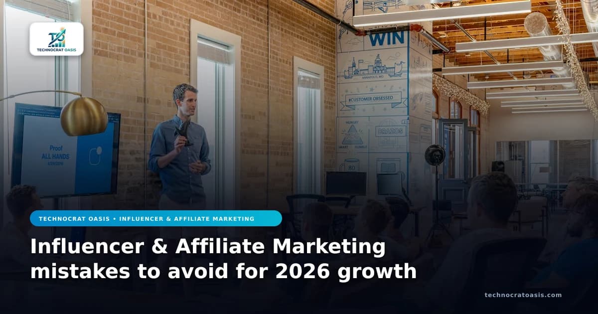 Influencer & Affiliate Marketing mistakes to avoid for 2026 growth