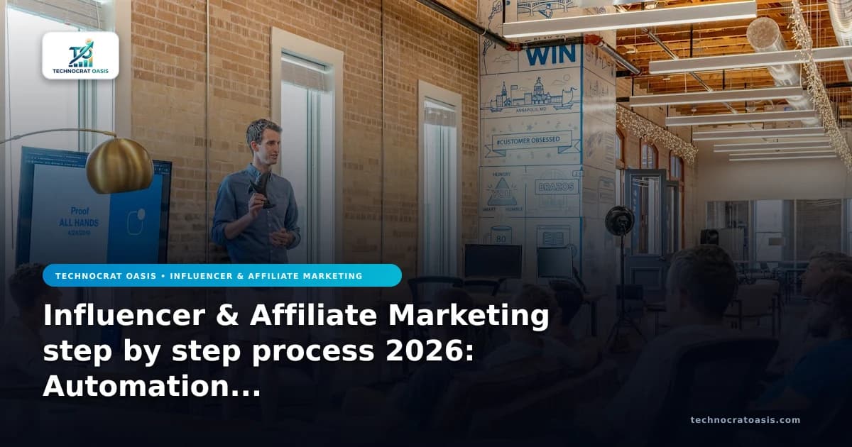 Influencer & Affiliate Marketing step by step process 2026: Automation Roadmap