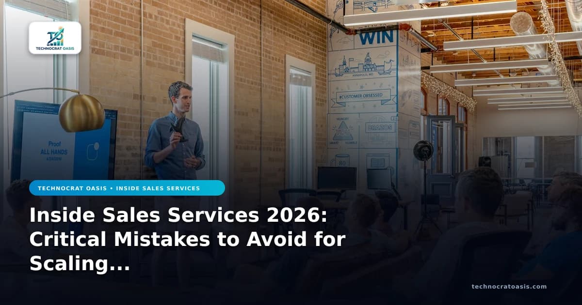 Inside Sales Services 2026: Critical Mistakes to Avoid for Scaling Success