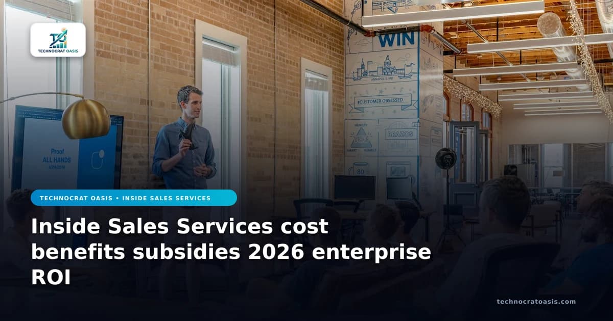 Inside Sales Services cost benefits subsidies 2026 enterprise ROI
