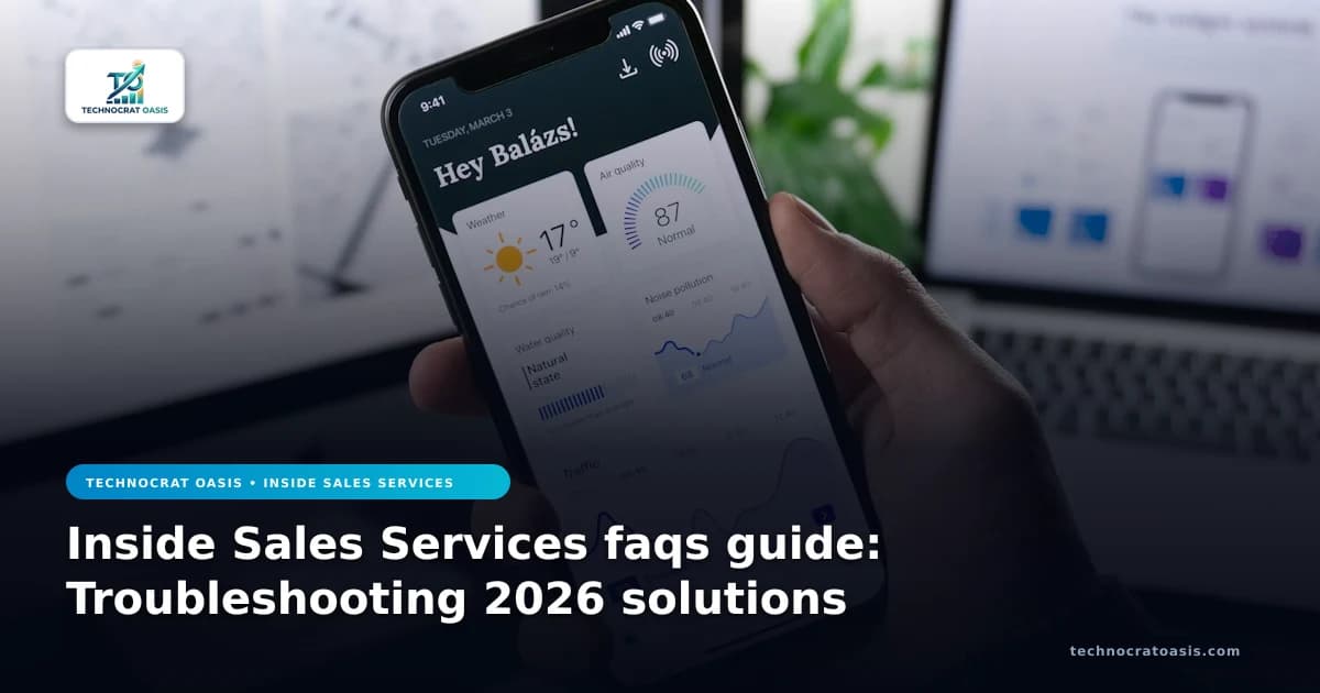 Inside Sales Services faqs guide: Troubleshooting 2026 solutions