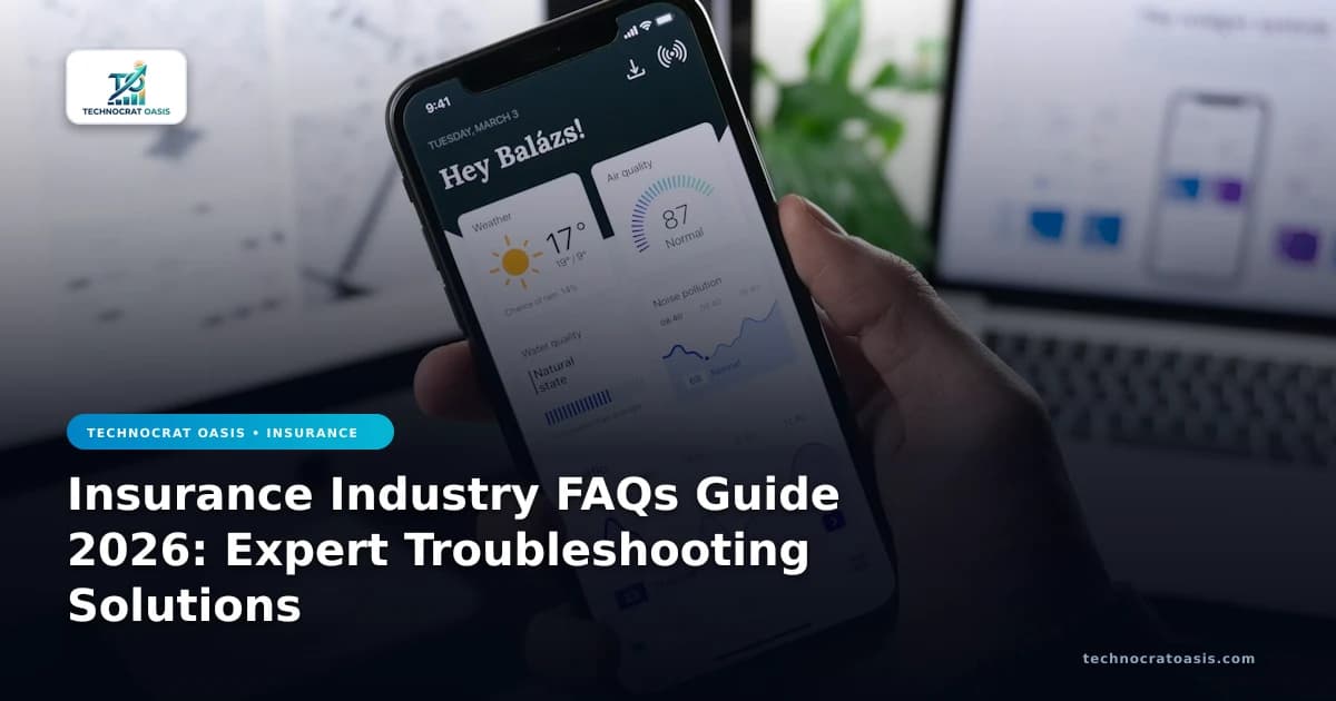 Insurance Industry FAQs Guide 2026: Expert Troubleshooting Solutions