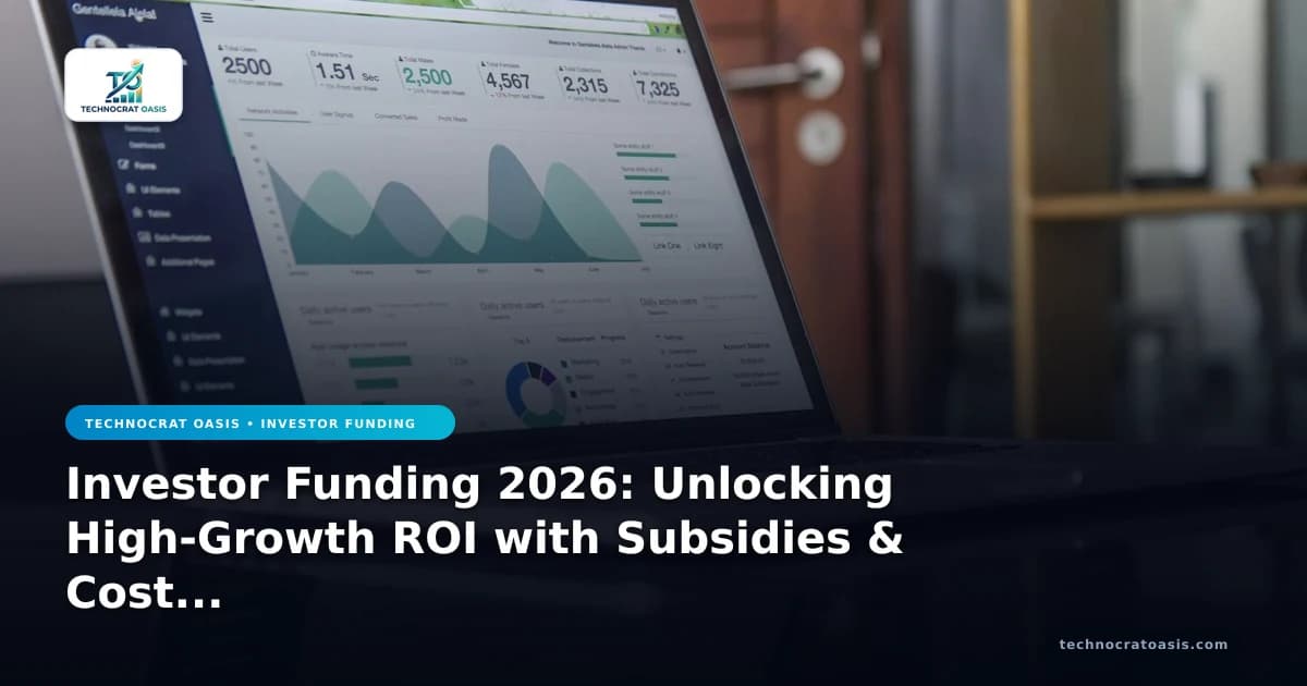 Investor Funding 2026: Unlocking High-Growth ROI with Subsidies & Cost Optimization
