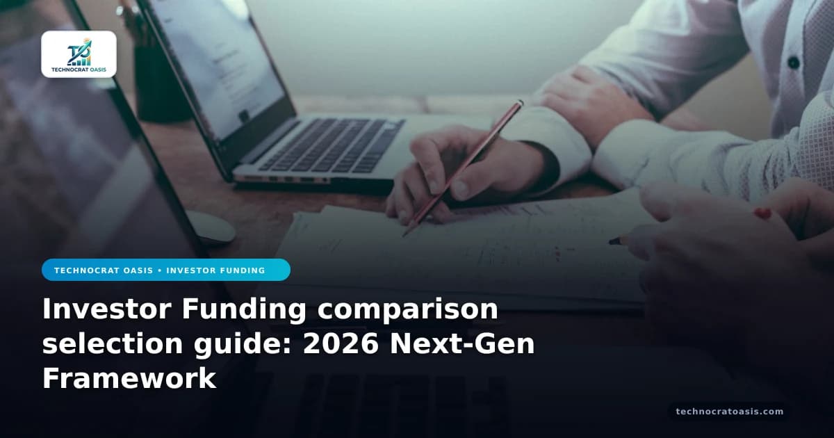 Investor Funding comparison selection guide: 2026 Next-Gen Framework