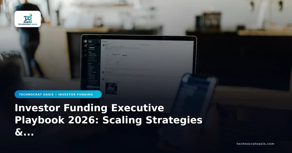 Investor Funding Executive Playbook 2026: Scaling Strategies & Milestones
