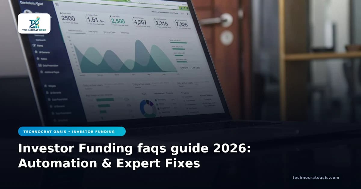 Investor Funding faqs guide 2026: Automation & Expert Fixes