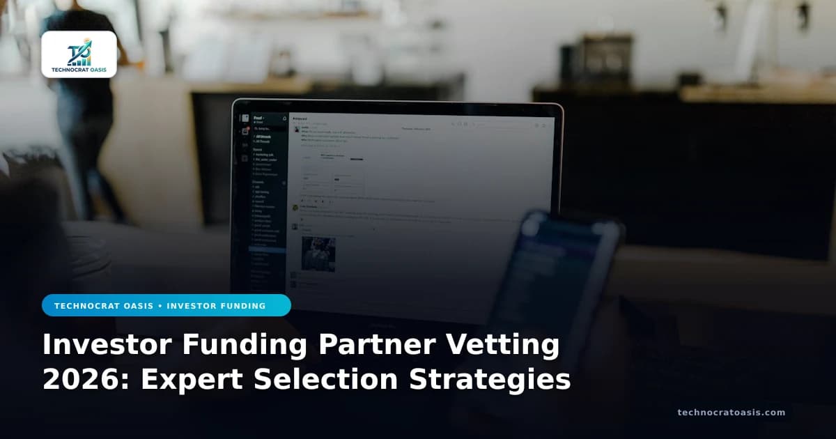 Investor Funding Partner Vetting 2026: Expert Selection Strategies