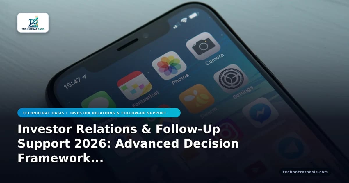 Investor Relations & Follow-Up Support 2026: Advanced Decision Framework & Comparative Selection Guide for Optimal Partnerships