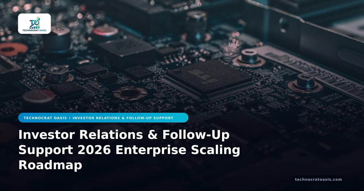 Investor Relations & Follow-Up Support 2026 Enterprise Scaling Roadmap