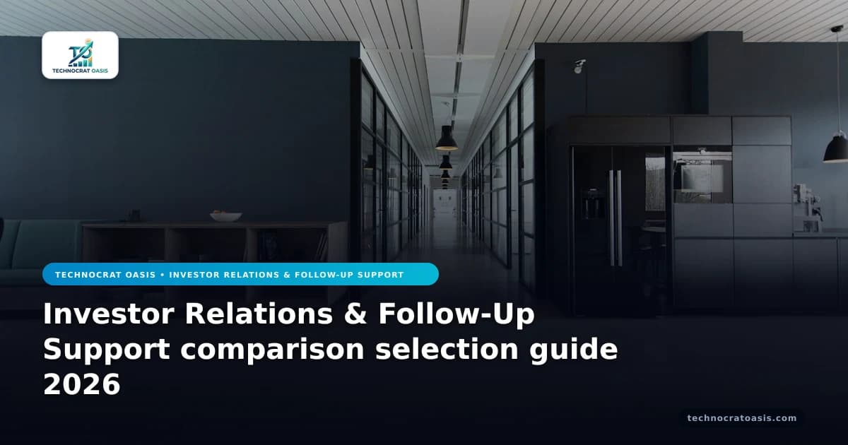 Investor Relations & Follow-Up Support comparison selection guide 2026