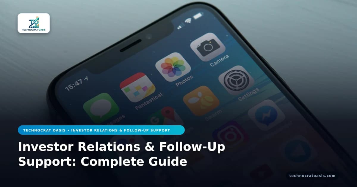 Investor Relations & Follow-Up Support: Complete Guide