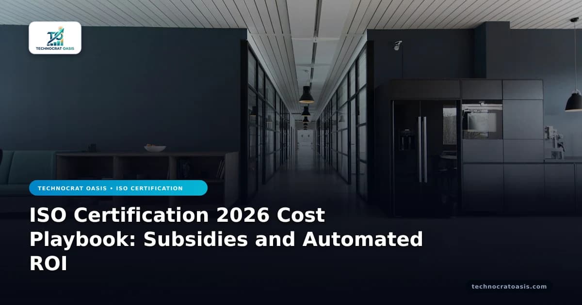 ISO Certification 2026 Cost Playbook: Subsidies and Automated ROI
