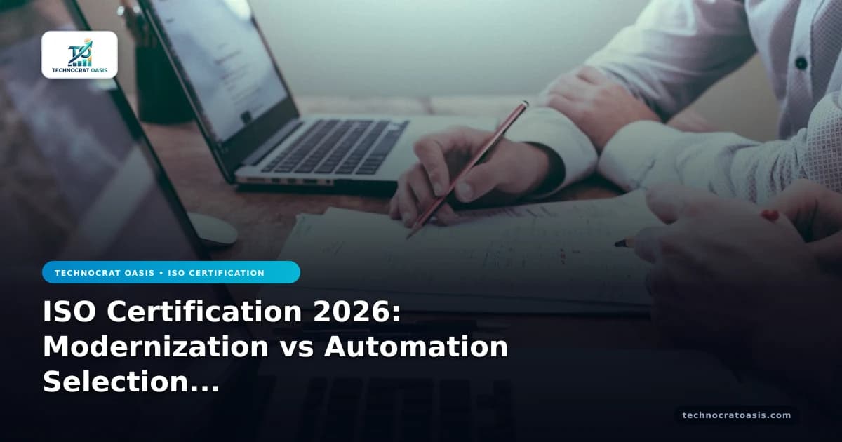 ISO Certification 2026: Modernization vs Automation Selection Guide