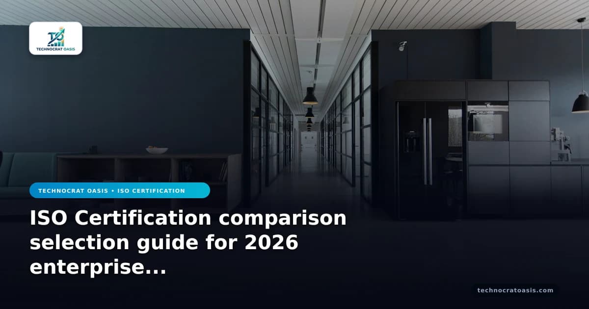 ISO Certification comparison selection guide for 2026 enterprise growth