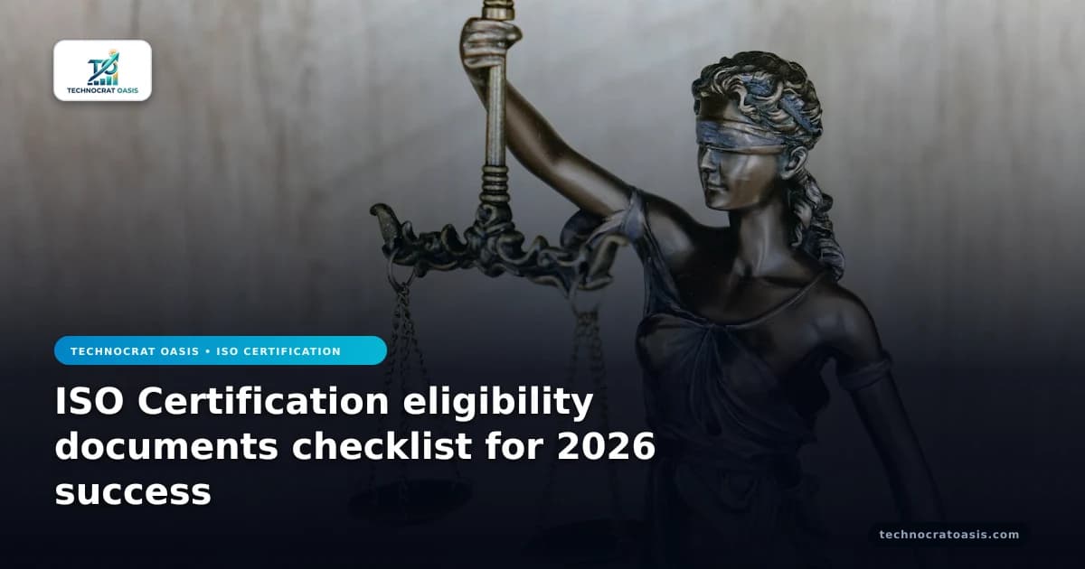 ISO Certification eligibility documents checklist for 2026 success