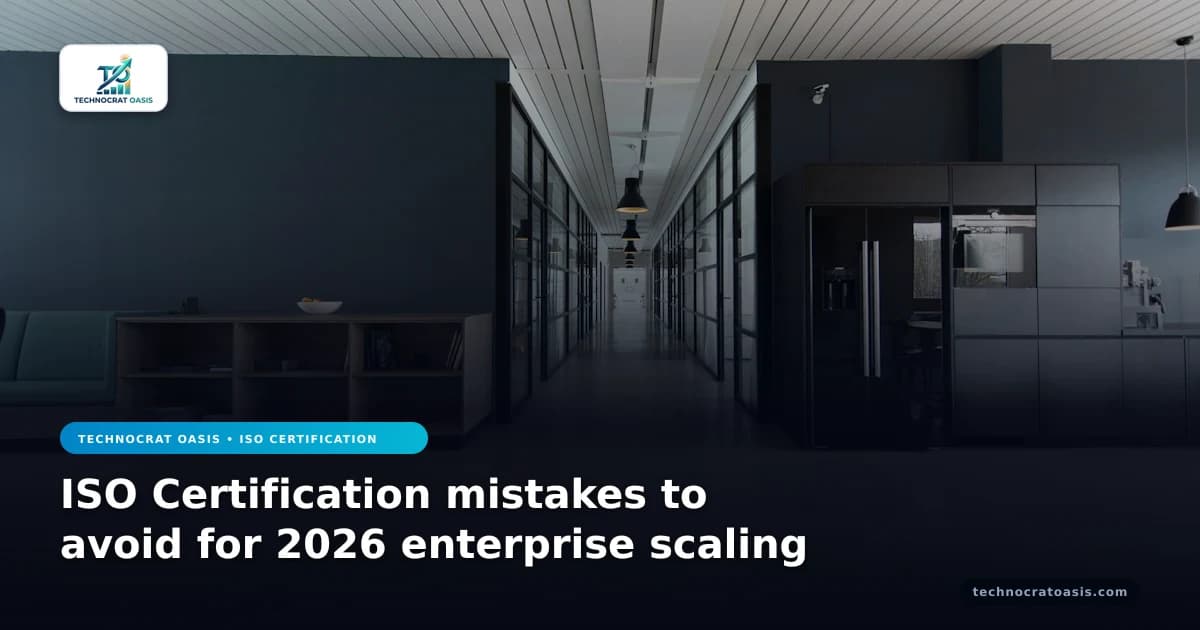 ISO Certification mistakes to avoid for 2026 enterprise scaling