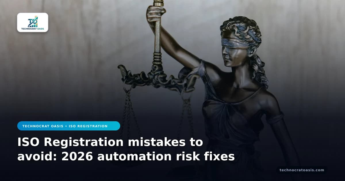 ISO Registration mistakes to avoid: 2026 automation risk fixes