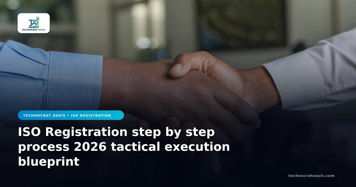 ISO Registration step by step process 2026 tactical execution blueprint