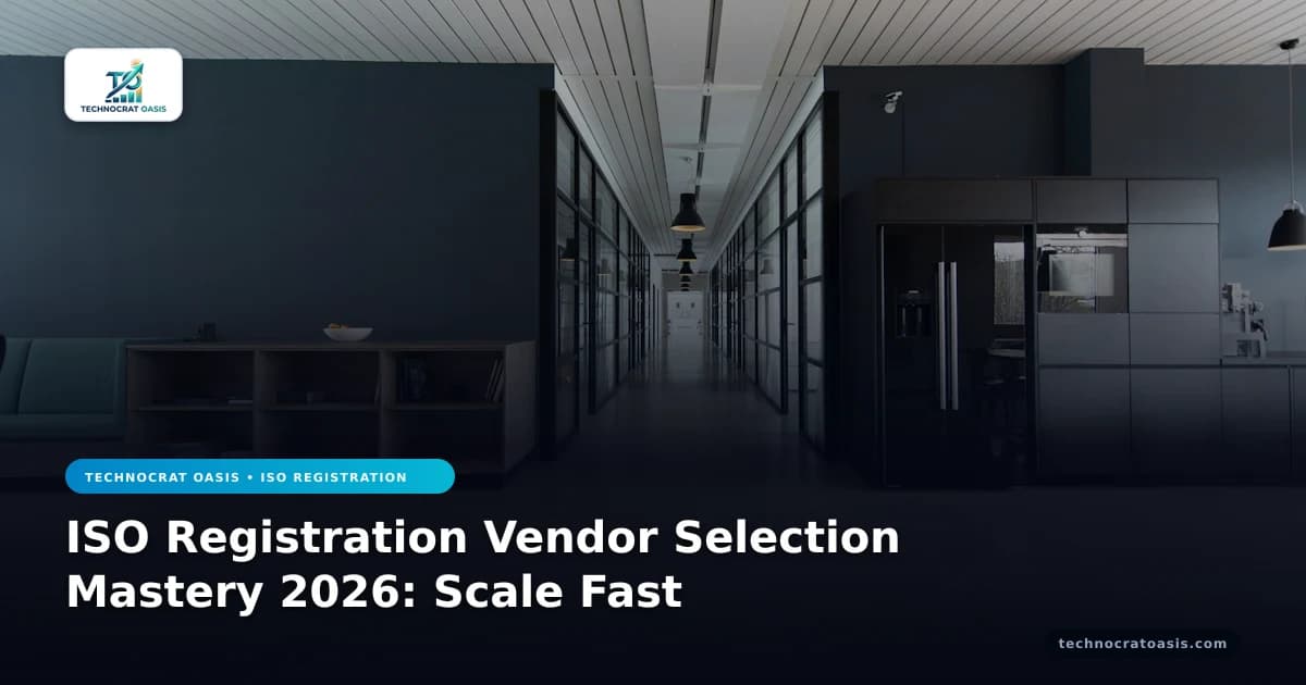 ISO Registration Vendor Selection Mastery 2026: Scale Fast