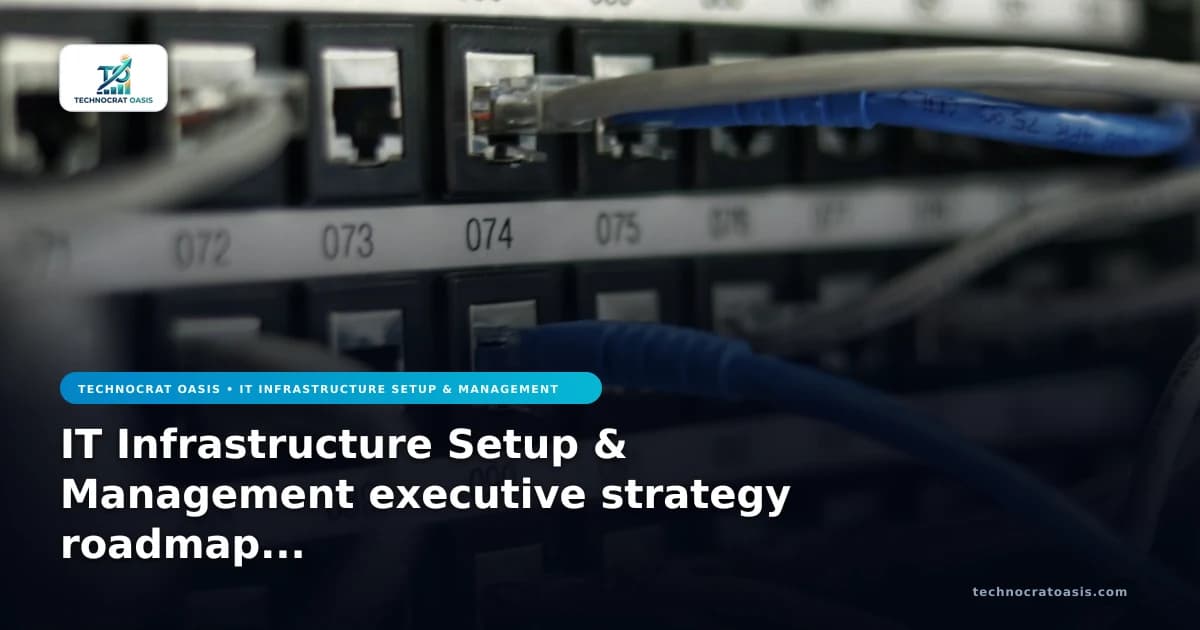 IT Infrastructure Setup & Management executive strategy roadmap 2026