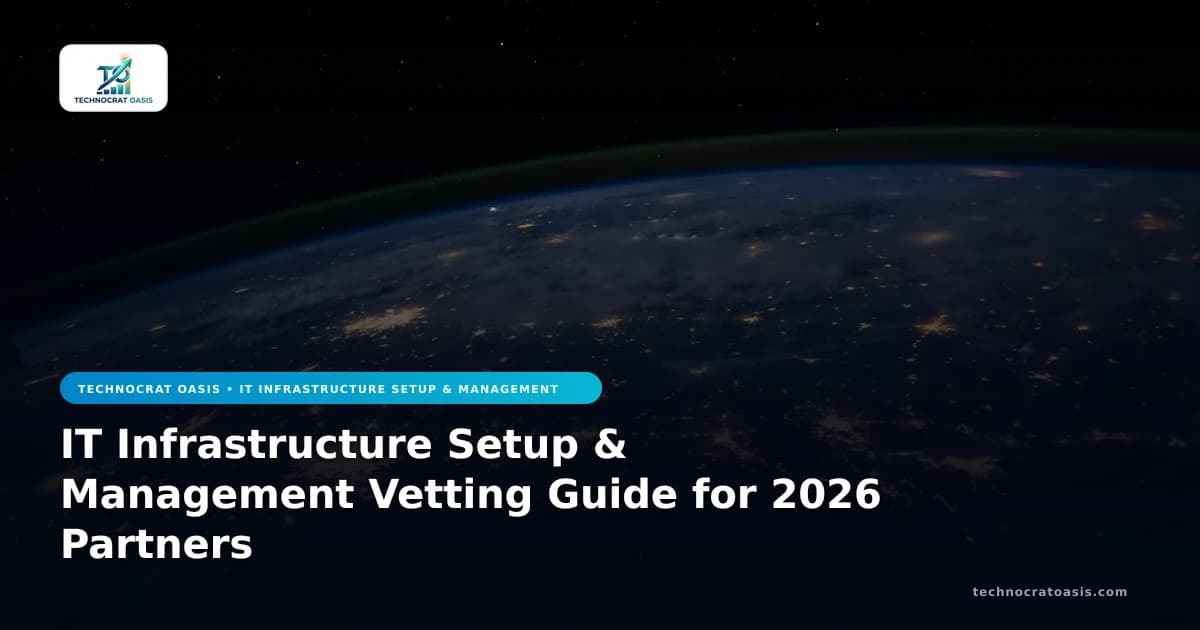 IT Infrastructure Setup & Management Vetting Guide for 2026 Partners