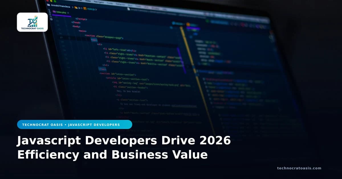 Javascript Developers Drive 2026 Efficiency and Business Value