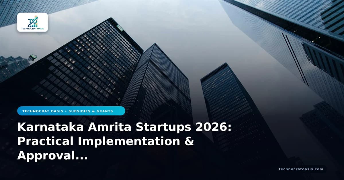 Karnataka Amrita Startups 2026: Practical Implementation & Approval Roadmap