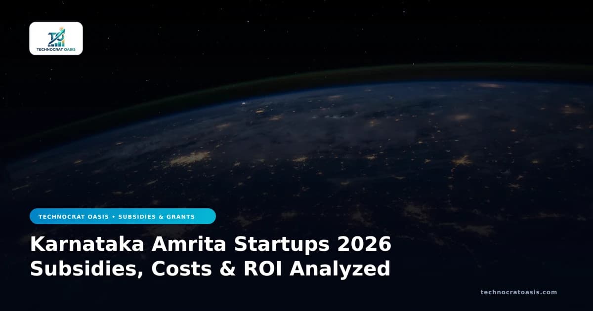 Karnataka Amrita Startups 2026 Subsidies, Costs & ROI Analyzed