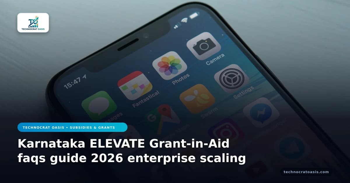 Karnataka ELEVATE Grant-in-Aid faqs guide 2026 enterprise scaling