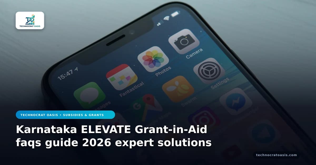 Karnataka ELEVATE Grant-in-Aid faqs guide 2026 expert solutions