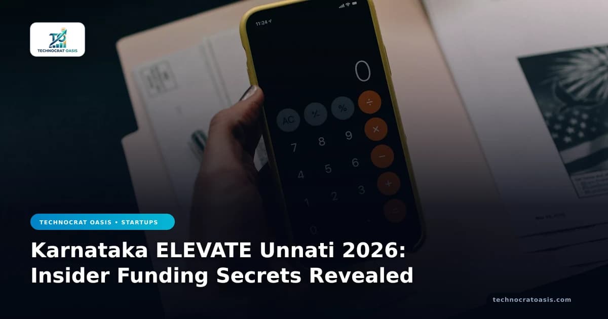 Karnataka ELEVATE Unnati 2026: Insider Funding Secrets Revealed