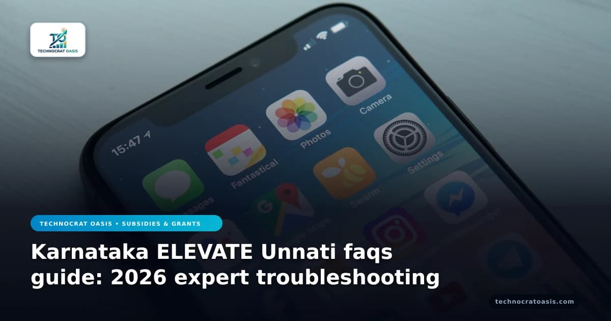 Karnataka ELEVATE Unnati faqs guide: 2026 expert troubleshooting